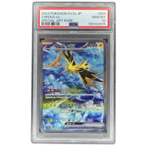 Zapdos ex 204/165 PSA 10 Special Art Rare Full Art Japanese Pokemon 151 SV2a Graded Card