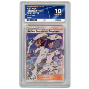 Aether Foundation Employee 2019 Hidden Fates #SV81 Full Art - ACE 10