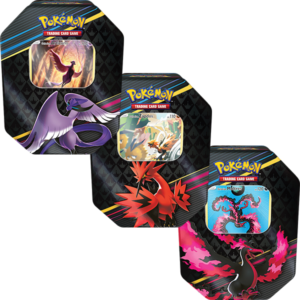Pokémon TCG - Sword & Shield - Crown Zenith Galarian Tins - Galarian Articuno, Galarian Zapdos and Galarian Moltres