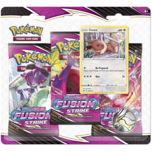 Pokemon TCG Sword & Shield - Fusion Strike Triple Blister Pack - Eevee Promo
