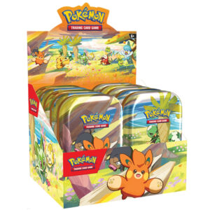 Pokémon TCG Scarlet & Violet Paldea Friends Mini Tins Sealed Display case of 10 Tins