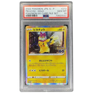 Pikachu 272/S-P PSA 10 Holo Card File Set Promo Japanese Pokemon Go