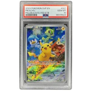 Pikachu SVP 027 Black Star Promo PSA Gem Mint 10 Pokemon Scarlet & Violet Paldea Evolved