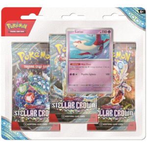 Pokemon TCG Scarlet & Violet - Stellar Crown Triple Blister Packs - Latias or Tinkaton